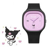 Reloj Silicona Kuromi Y Hello Kitty Para Niñas