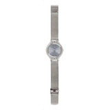 Reloj Swatch Skin Skinsparkly De Acero Para Mujer Color De La Malla Plateado Color Del Bisel Gris Color Del Fondo Gris