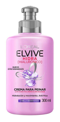 Crema Para Peinar L'oréal Paris Elvive Hidra Hialurónico 300ml