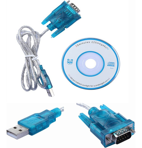 Cable Adaptador Usb A Serial Serie Rs232 Db9 Generico (x5)