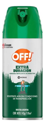 Repelente Off Verde 170 Larga Duracion Sin Mosquitos!