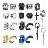 20pzs Piercing Falsos Aretes De Acero Inoxidable Para Hombre