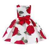 Ropa: Chaleco Rojo, Falda, Estampado, Vestido De Princesa