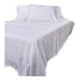 Juego De Sabanas Cama Semidoble 120x190 Blanco 