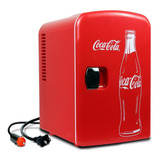 Mini Frigobar Refrigerador Portátil Coca Cola 6 Latas Retro