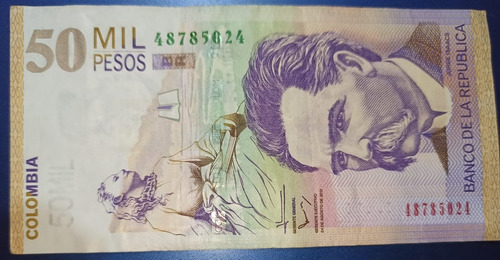 Colombia 50.000 Pesos 24 Agosto 2012 Estado 9