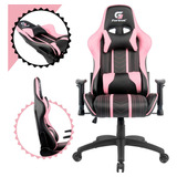 Cadeira Gamer Ergonômica Barata Com Regulagem Do Braço Preto