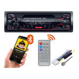 Stereo Auto Pantalla Bluetooth Mp3 Usb Fm Lcd Car Color Negro