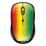 Mouse Optico Inalambrico Maxell Mowl-201 1600 Dpi Usb Color Rasta