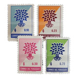 Paraguay, Serie Sc 619-622 Año Refugiados 1961 Mint L16910