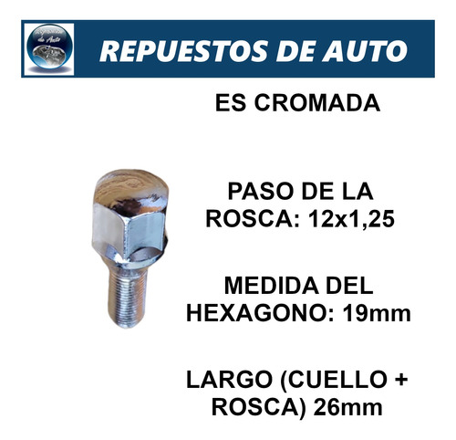 Kit X16 Bulon Rueda Fiat Fiorino Duna Estrada Uno Cromado Foto 2