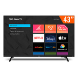 Smart Tv Dled 43  Full Hd Aoc Roku 43s5135/78g 3 Hdmi 1 Usb