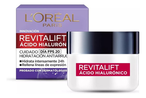 Crema De Dia Revitalift Con Acido Hialuronico De 50ml