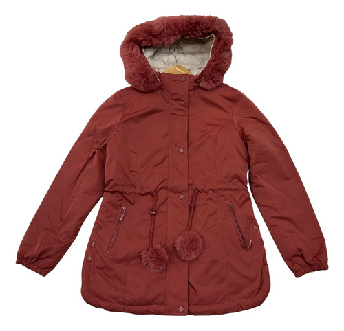 Campera Parka Mujer Reversible Inflable Yd Capucha