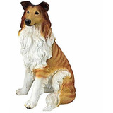 Estatua De Perro Collie De Pelo Largo Design Toscano Ql6925,