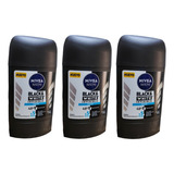 Pack X 3 Desodorante Barra Nivea Black & White Fresh