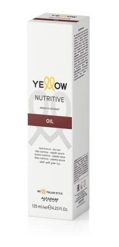 Yellow By Alfaparf Nutritive Oil Argan Y Coco X 120 Ml