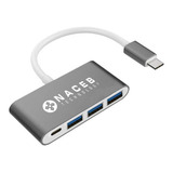 Adaptador Tipo C Naceb Technology Usb 3.0 Y Pd Plata Na-0 /v