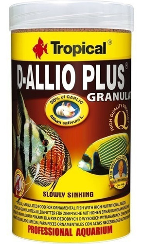 Alimento premium Tropical D-allio Plus Granulo Peces 150grs