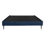 Base Cama Slim Queen Size Dicasa Azul 