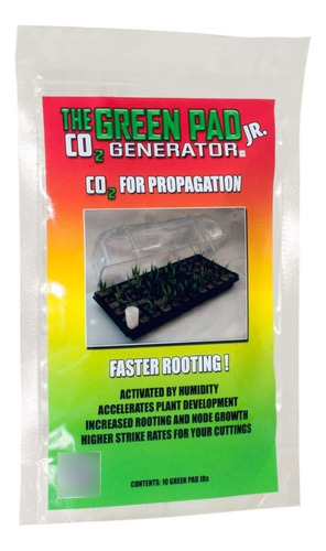 Kit 10 Green Pad Pequeno Gerador Co2 P/ Plantas Estufa Grow