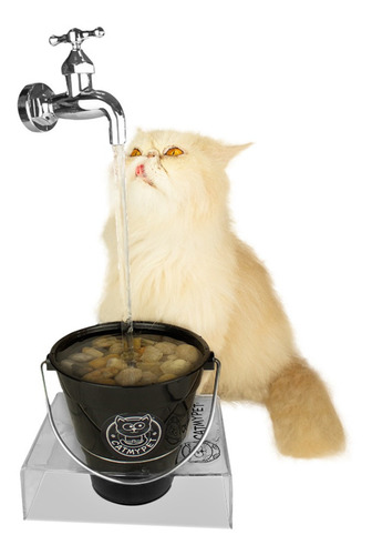 Bebedouro Para Gatos Tipo Fonte Gato Torneira Magica Bivolt