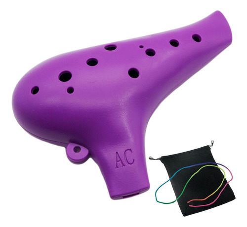 Instrumento De Plástico Ocarina De 12 Agujeros Alto C Oca