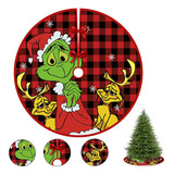 Falda Para Árbol De Navidad De 90 Cm, Diseño De Grinch, Deco