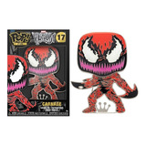 Funko Pop Pins Figura Carnage 17 Marvel Venom Metal Original
