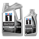 Aceite Sintetico Mobil 1 Sae 15w-50 4.73 Lt + Botella 946 Ml