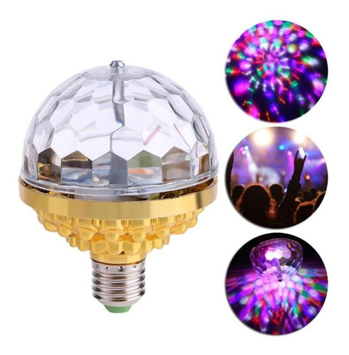 Ampolleta Led Luces Star Light Giratoria Bola Disco Color