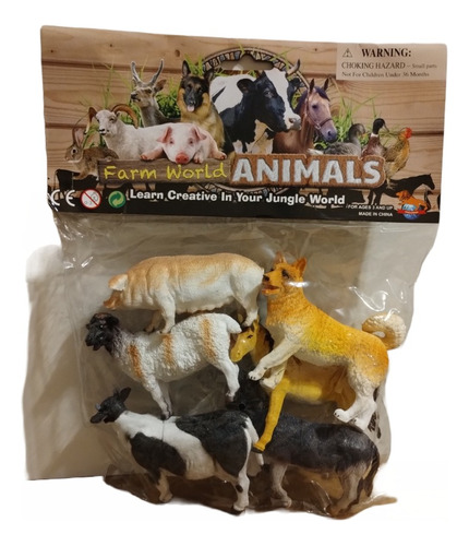 Animales De Granja En Bolsa X6