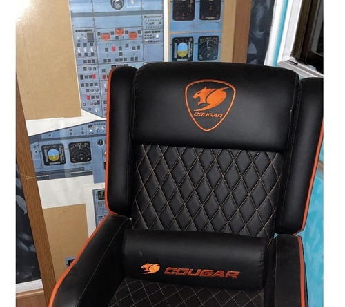 Silla De Escritorio Cougar Ranger Gamer  Negra Y Naranja