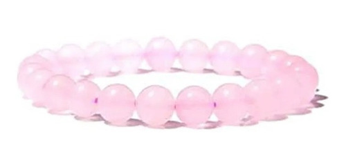 Pulsera Sencilla De Cuarzo Rosa