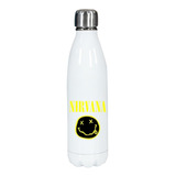 Botella Blanca Acero Inoxidable -  Nirvana :)