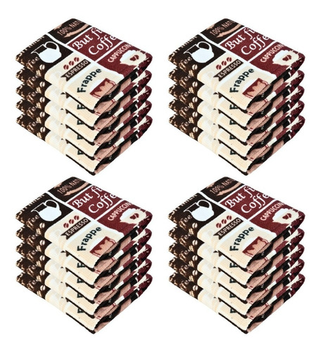 20 Pack Trapo De Cocina 36x36  100% ALG. Ultra Absorbente