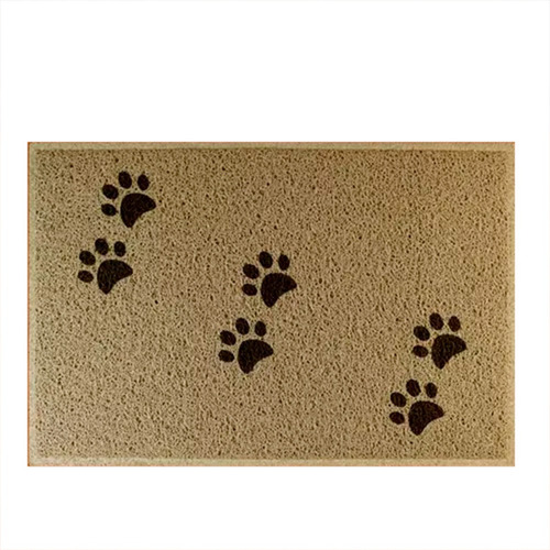 Tapete Capacho Bege - Patinhas Pets Gatos Cachorros Desenho Do Tecido C656 (bege)