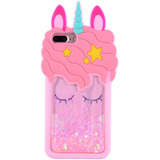 Funda Para iPhone 6 Plus/6s Plus/7 Plus/8 Plus - Unicornio