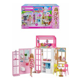 Casa Amueblada Barbie Con Muñeca Y Accesorios