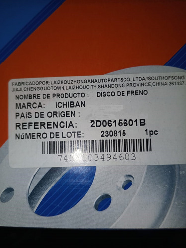 Discos Traseros Mercedes Sprinter 313/413  Foto 7