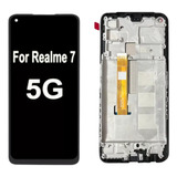 Tela Display Frontal Lcd Para Realme 7 5g Rmx2111 Com Aro