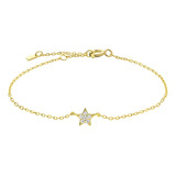 Pulsera Perseis Plata S925 Chapado Oro 18k