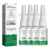 4×el Aerosol Nasal A Base Hierbas Lung Detox Alivia La Rini