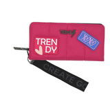 Billetera Trendy  Mujer Nylon Cuero Veggie Porta Tarjeta