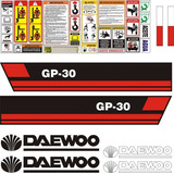 Kit De Calcomanías Para Daewoo Gp30 Montacargas