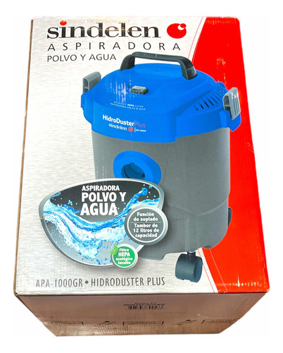 Aspiradora Polvo Agua Sindelen Apa-1000gr Hidroduster Plus