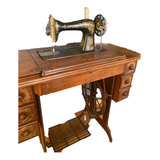 Maquina De Coser Mecánica Singer Antigua 1936 Con Mueble