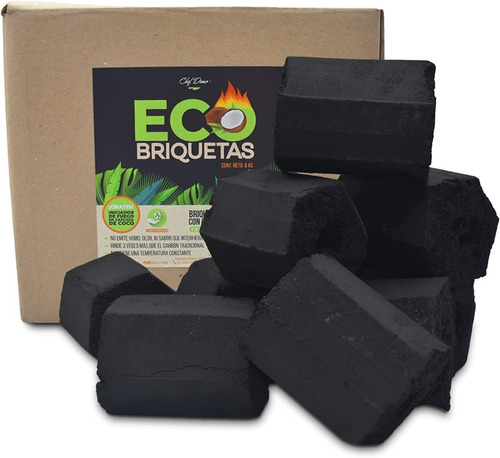 Eco Briquetas 6kg  Ideal Para Asador 100% Sustentable