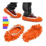 Trapeador Mop Md Pantuflas Microfibra Naranja