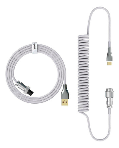 Cable De Teclado Usb Tipo C En Espiral De 1,8 M For Línea